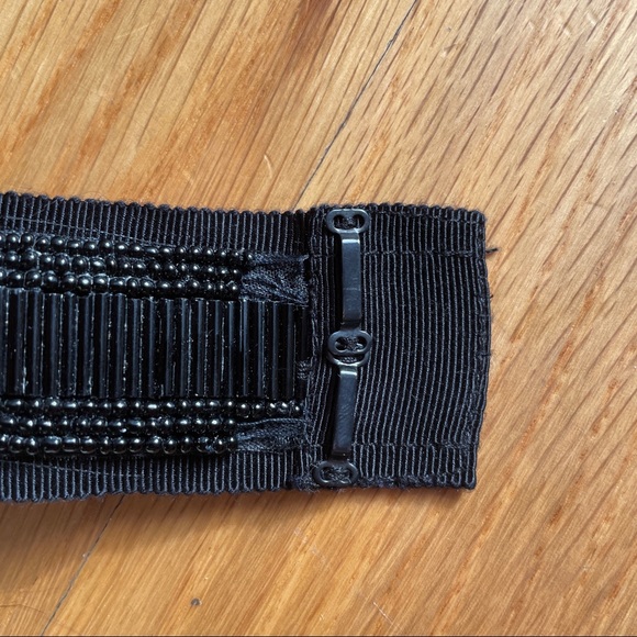 Charles Chang-Lima Black Beaded and Ribbon Belt - Picture 8 of 8
